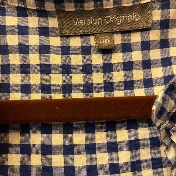 Blue and White Checkered Fun Version Originale European size 38 (US size Medium) - Picture 7 of 7